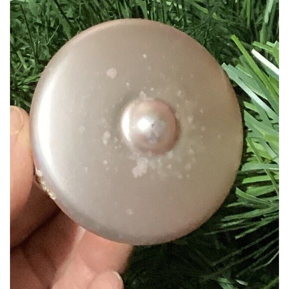 Krebs PINK GOLD Glitter Lace RIBBON Floral Christmas Ornaments SHABBY Victorian - Picture 11 of 15